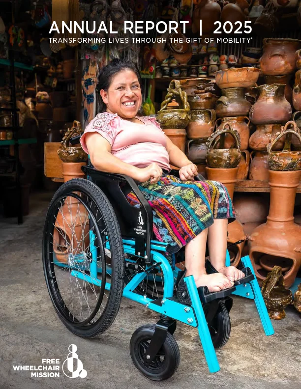 Click to download a PDF of the Free Wheelchair Mission 2025 Annual Report